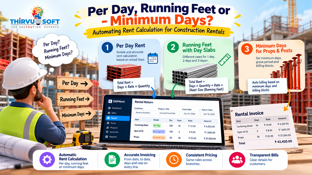 Per Day, Running Feet or Minimum Days? Automating Rent Calculation for Construction Rentals